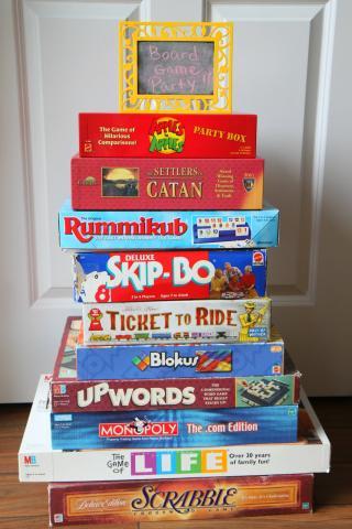 Image of a selection of Board Games