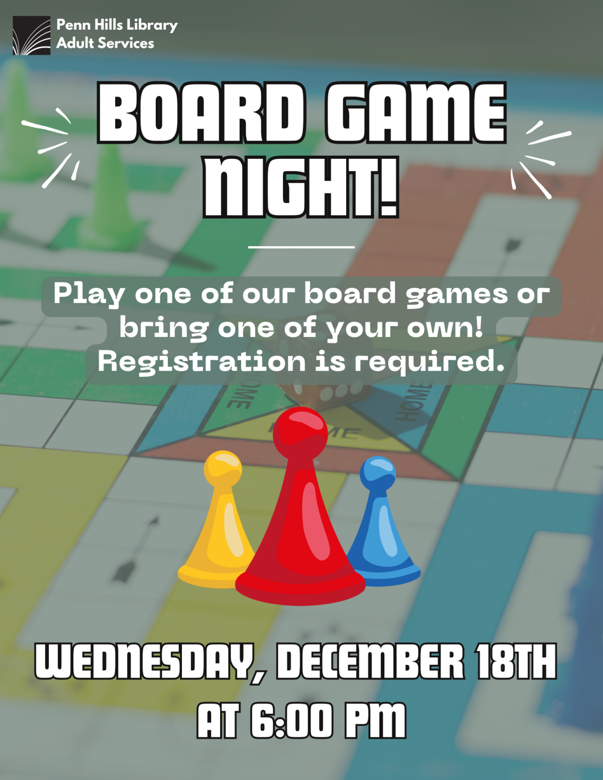 board game night flyer