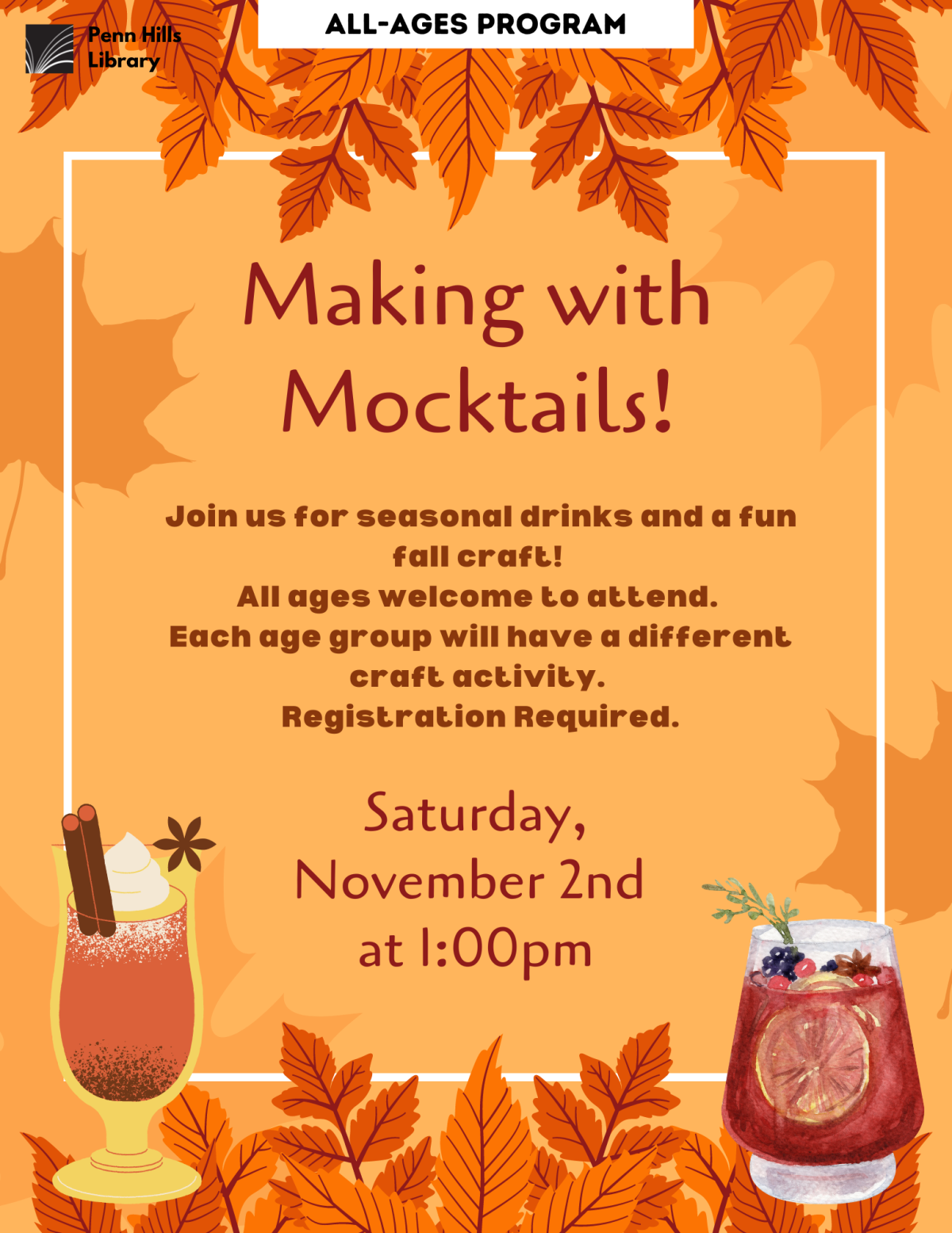 Making with mocktails flyer