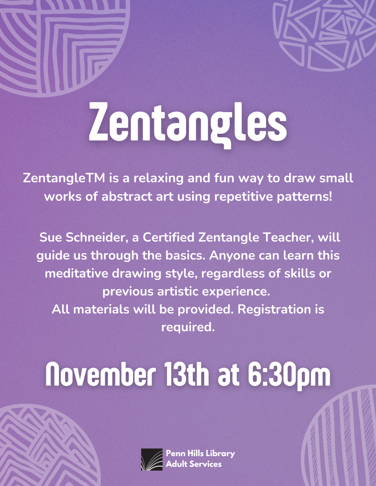 zentangles flyer