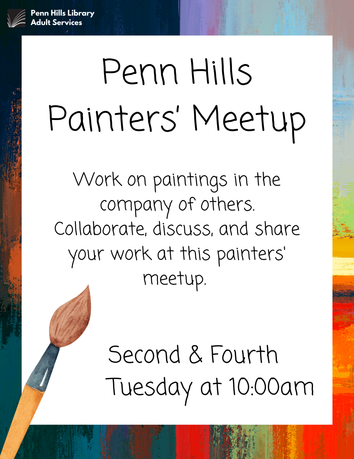 painters' meetup flyer