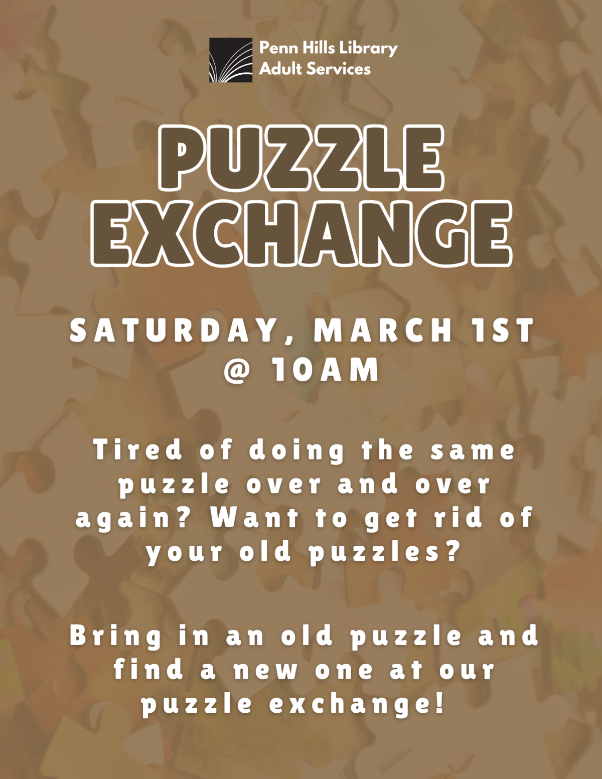 puzzle exchange flyer