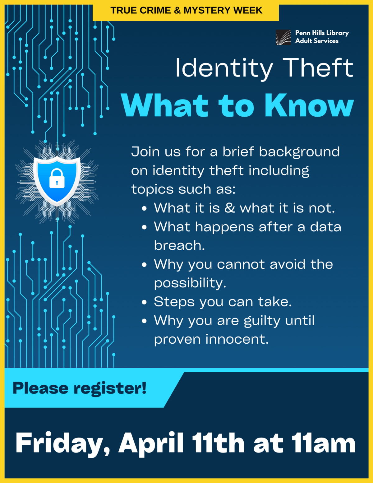 identity theft flyer