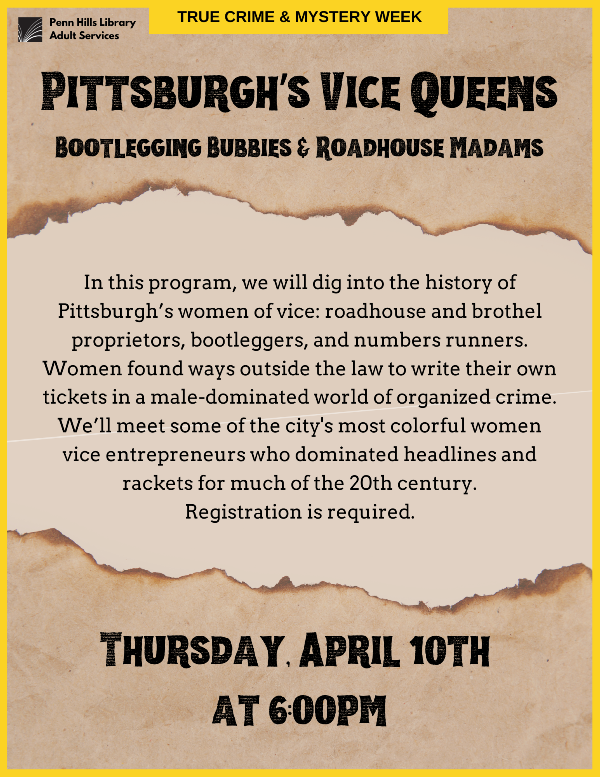 Pittsburgh’s Vice Queens flyer