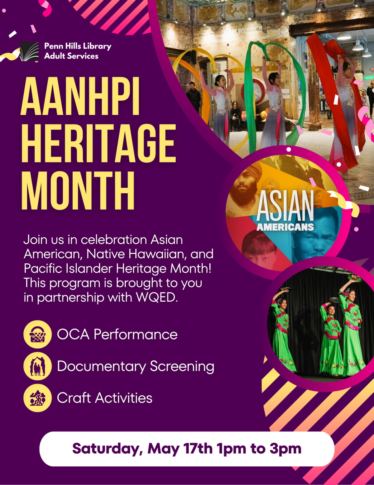 AANHPI Heritage Month Celebration flyer