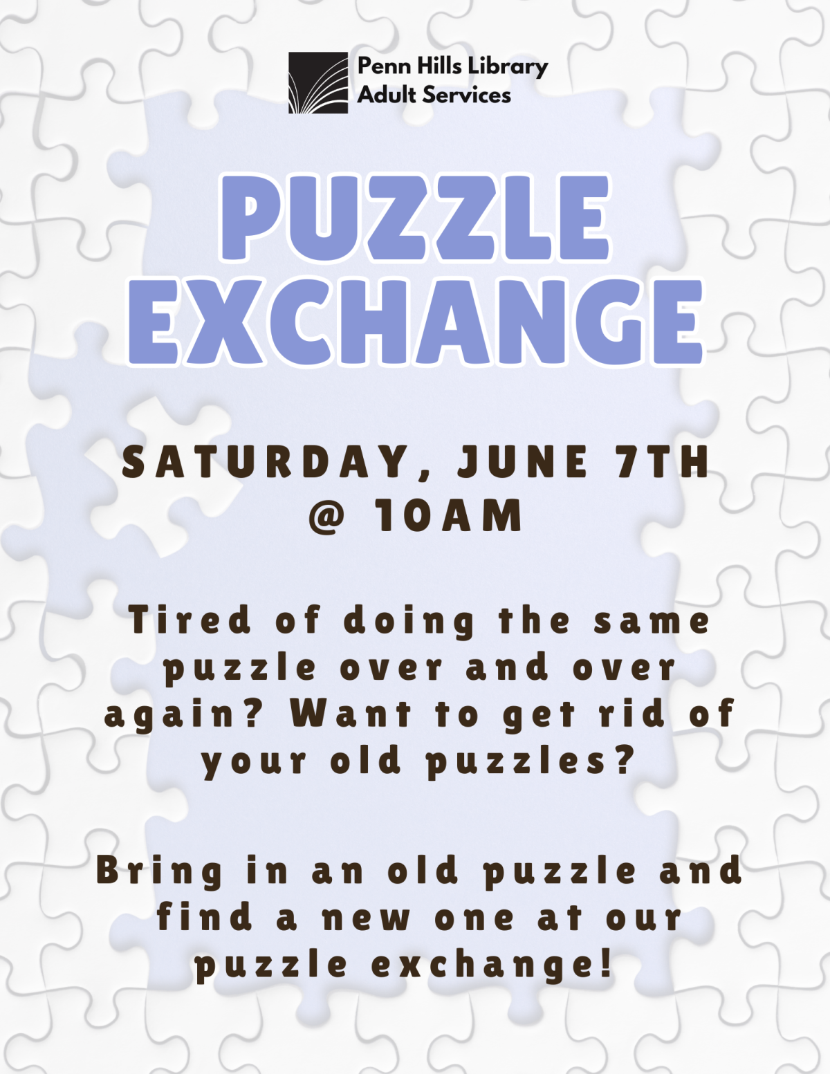puzzle exchange flyer