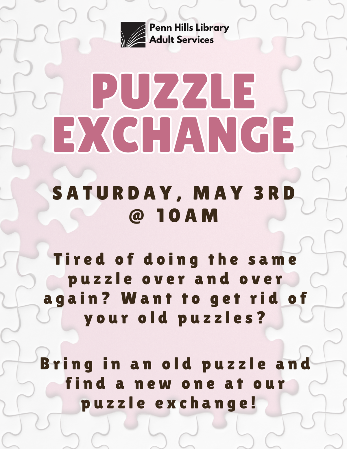 puzzle exchange flyer