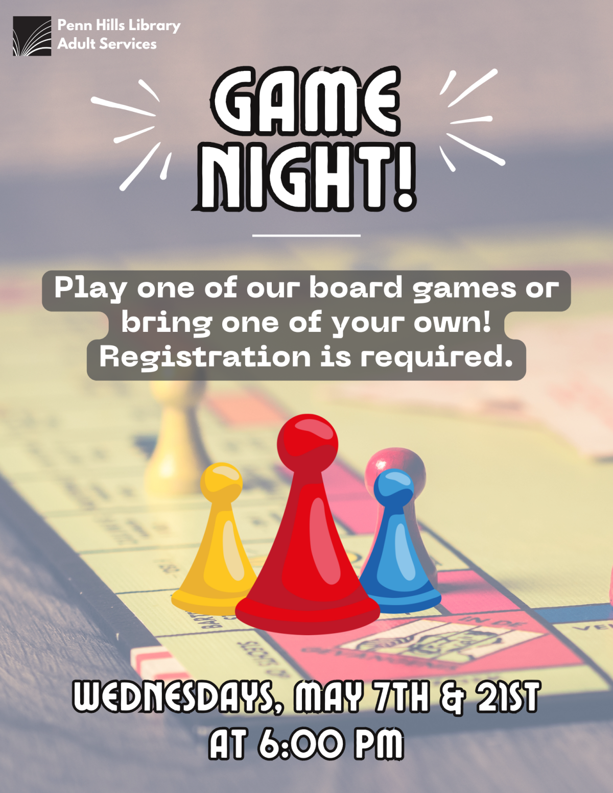 may game nights flyer