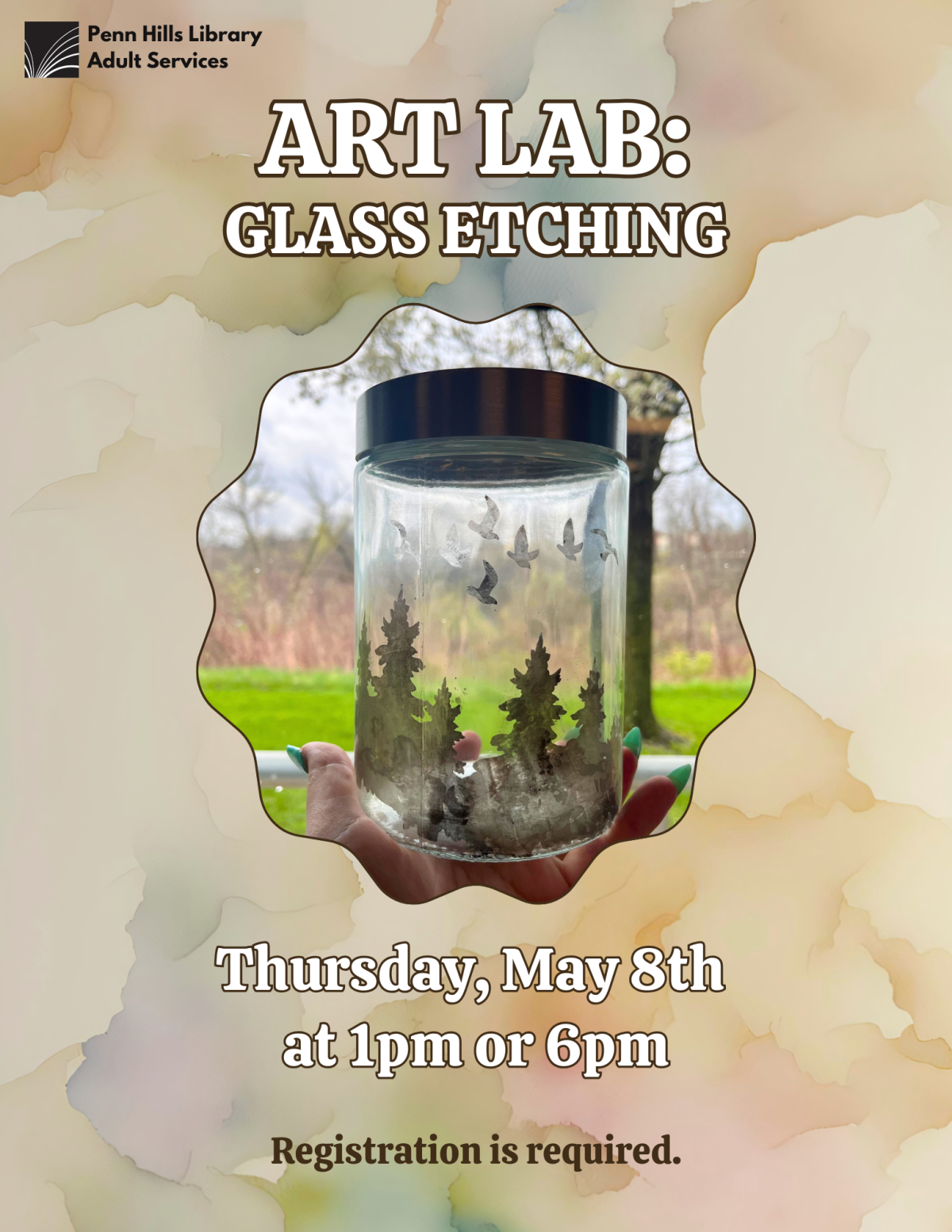 Art Lab: Glass Etching flyer