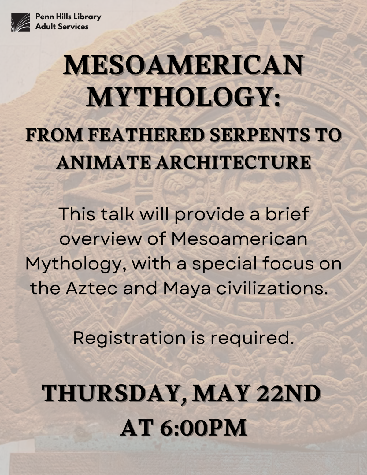 Mesoamerican Mythology flyer