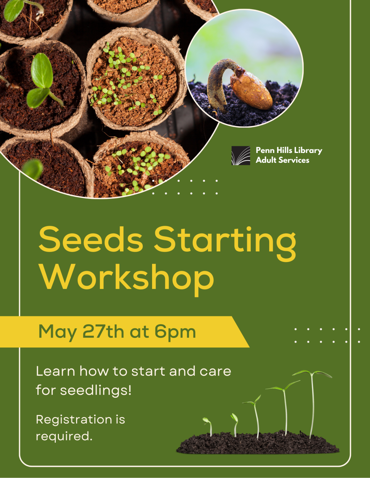 Seeds Starting Workshop flyer