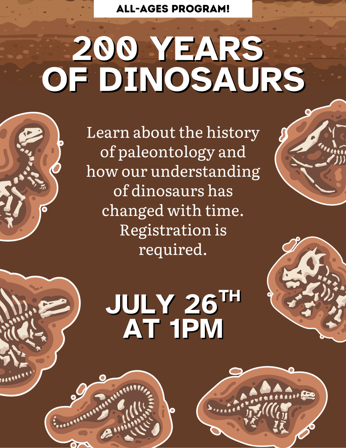 200 Years of Dinosaurs Flyer