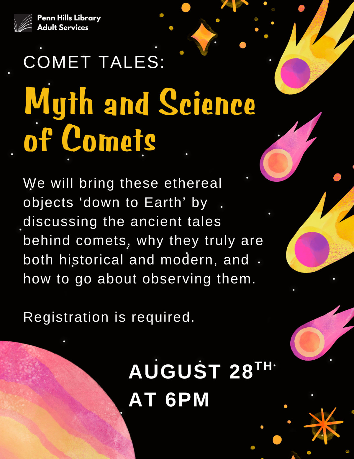 Comet Tales: Myth and Science of Comets flyer