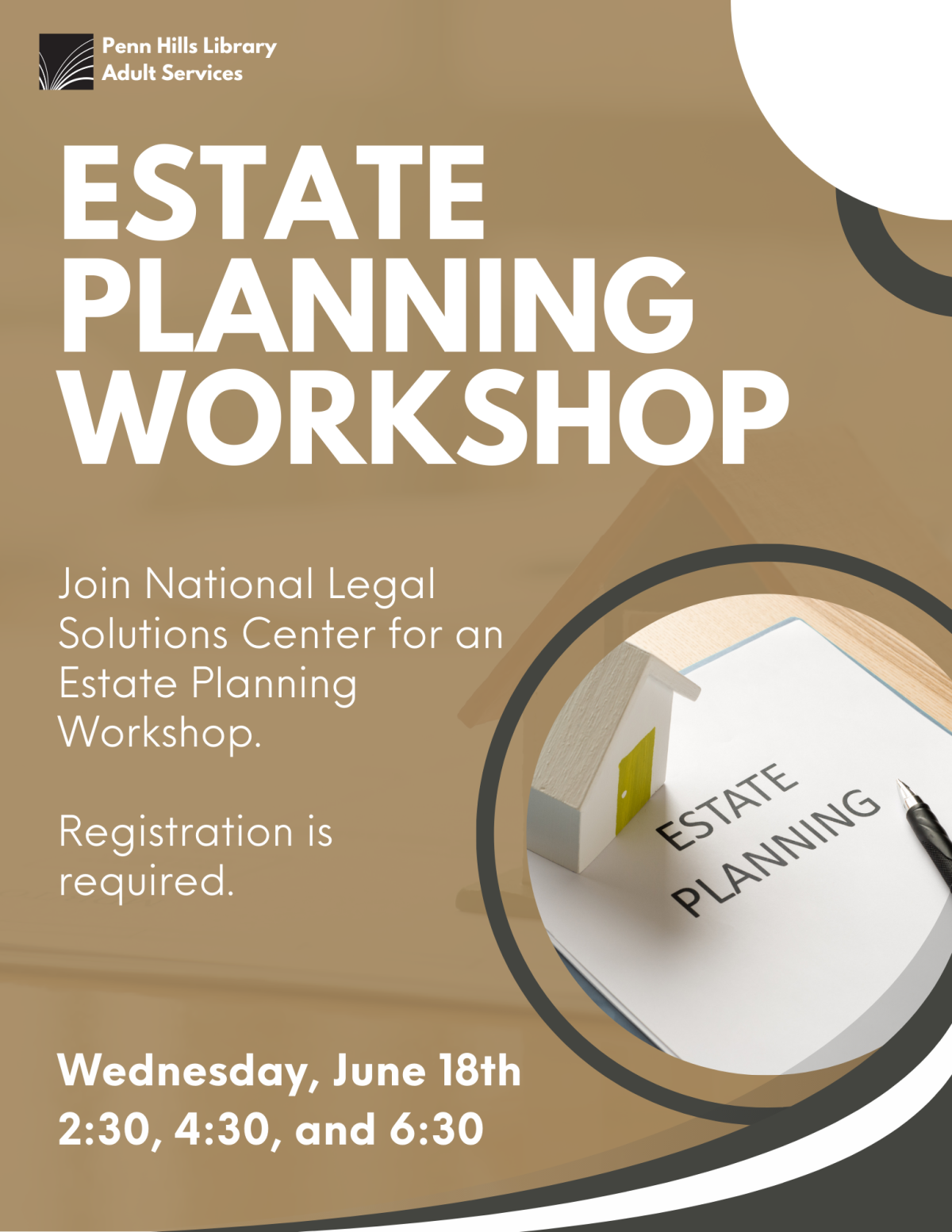 Estate Planning Workshop flyer