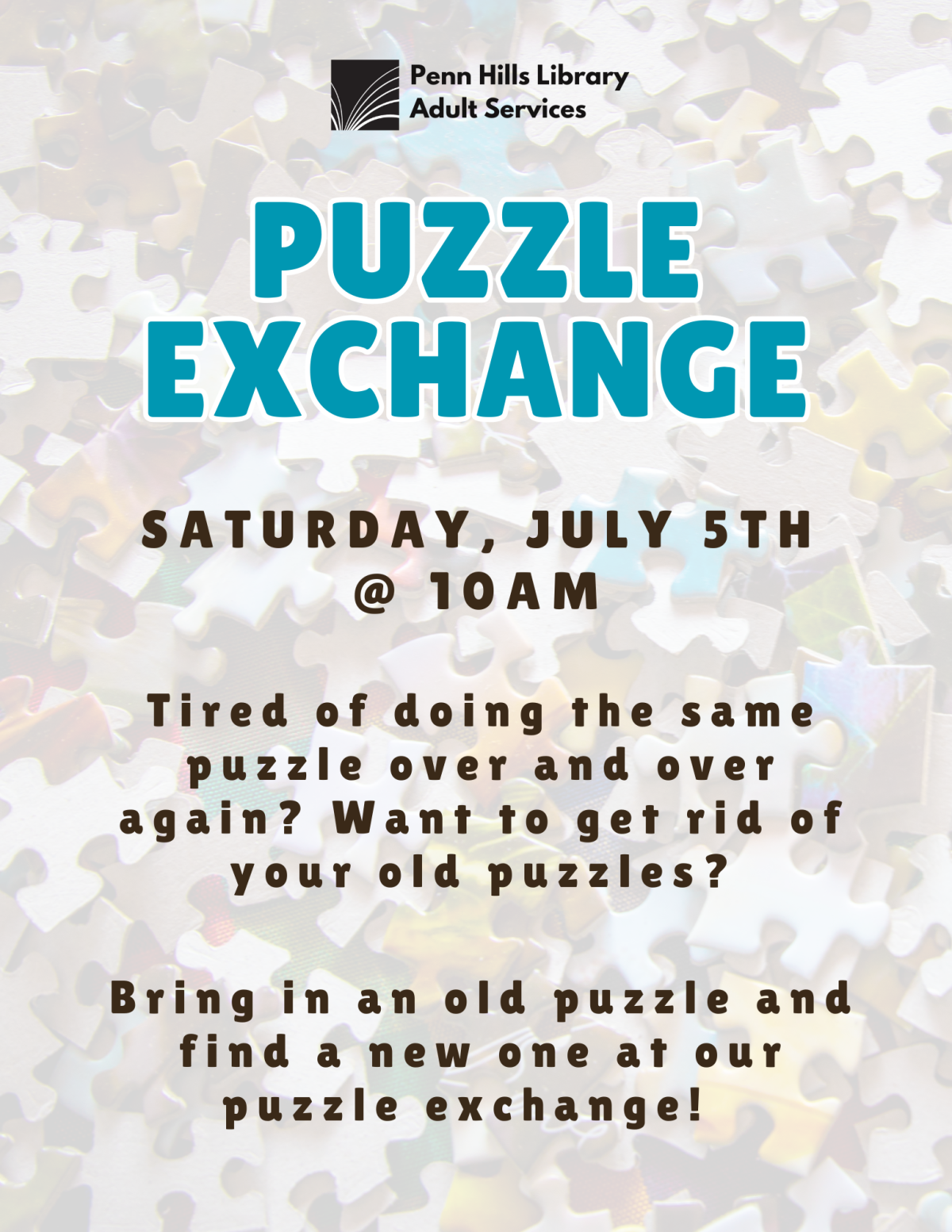 puzzle exchange flyer