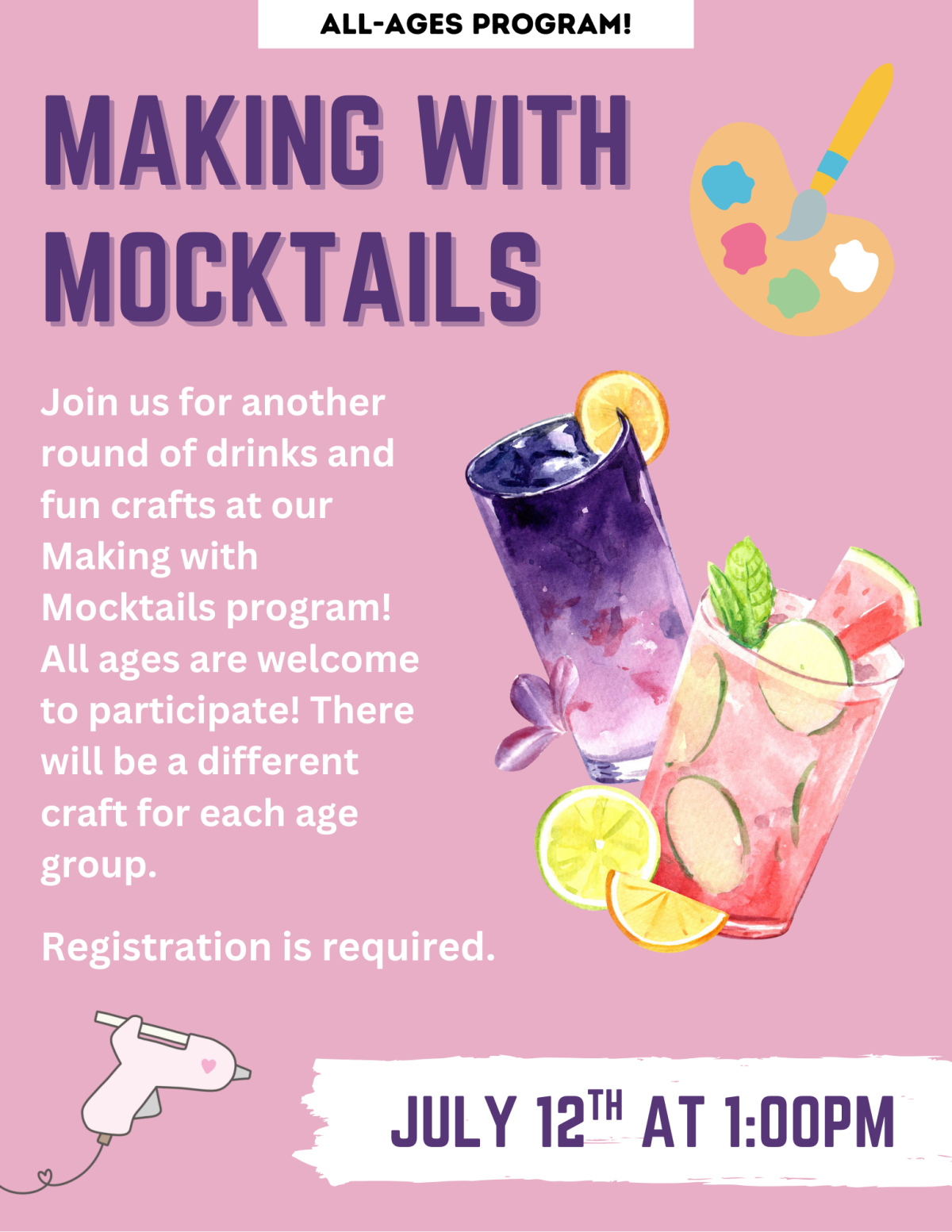 Making with Mocktails flyer