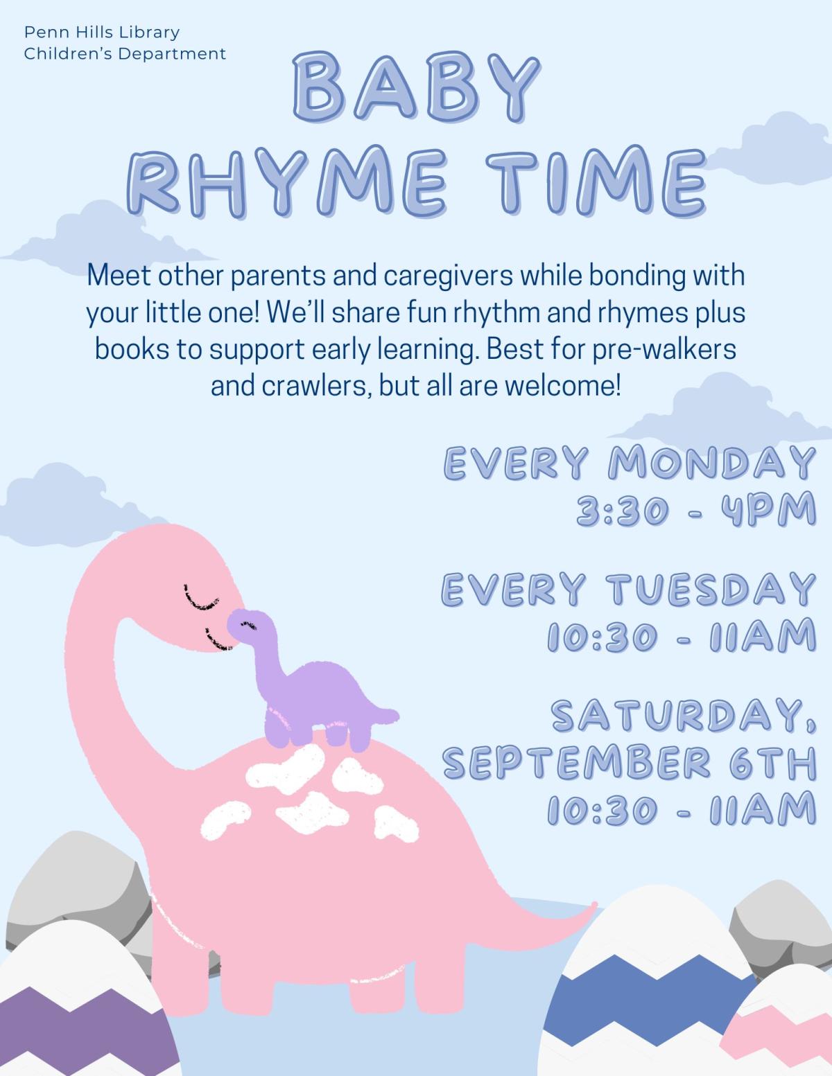 Baby Rhyme Time flyer