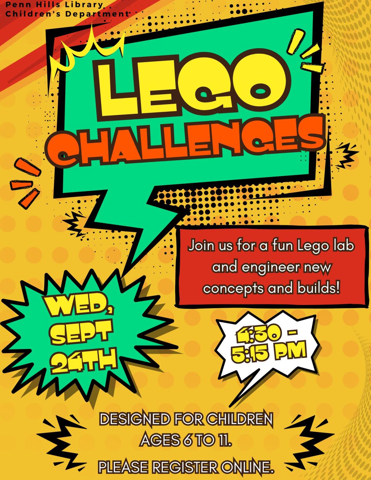 Lego Challenges flyer