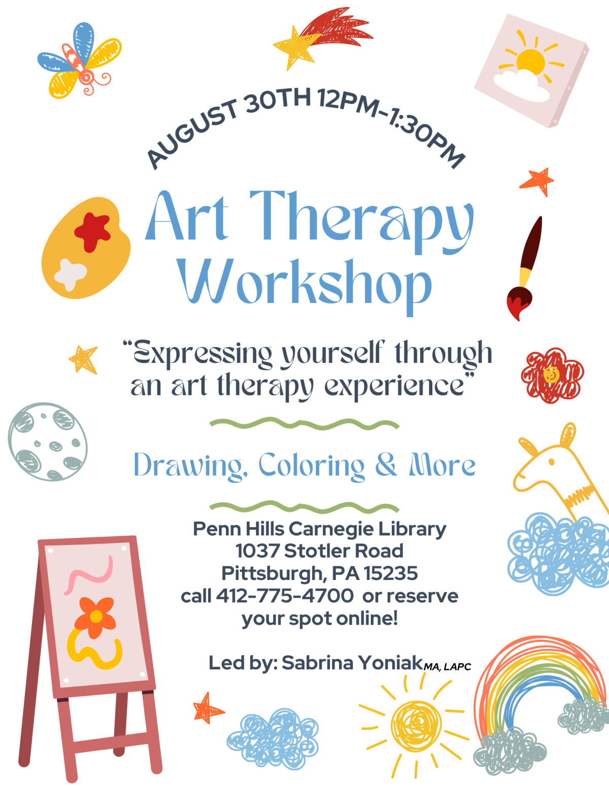 Art Therapy flyer
