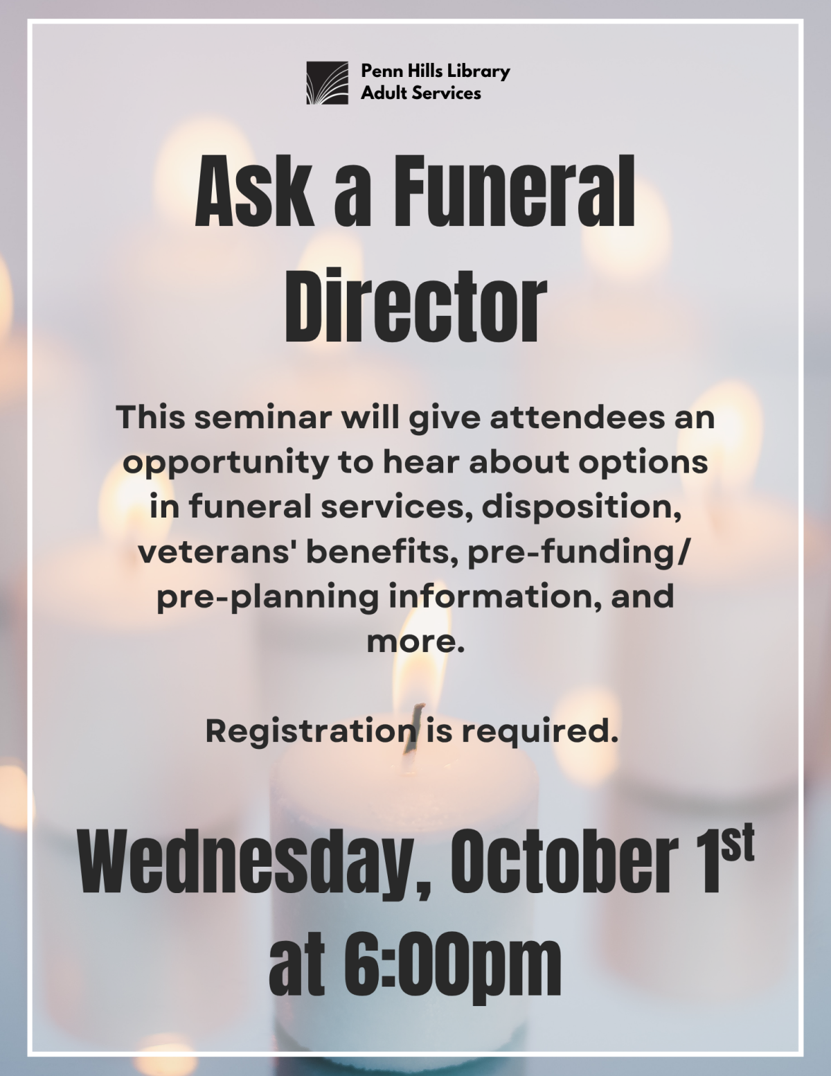 Ask a Funeral Director flyer