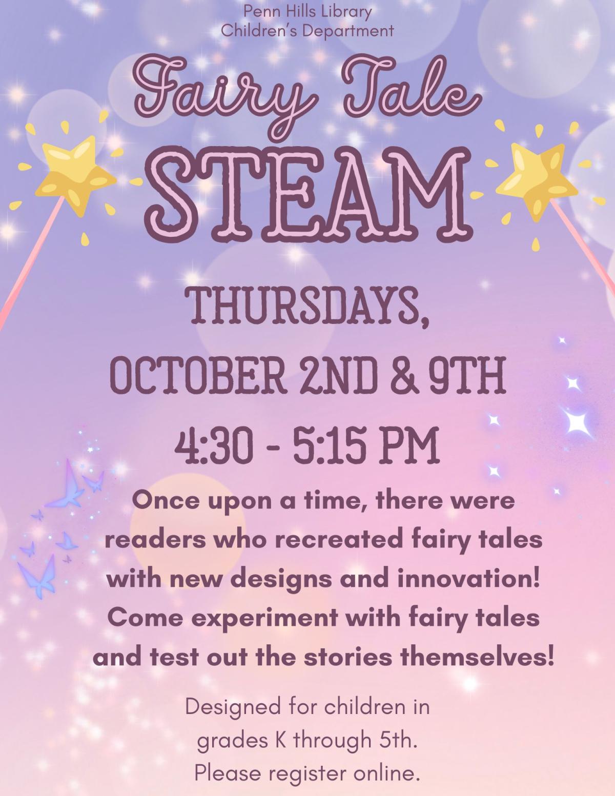 Fairy Tale STEAM flyer