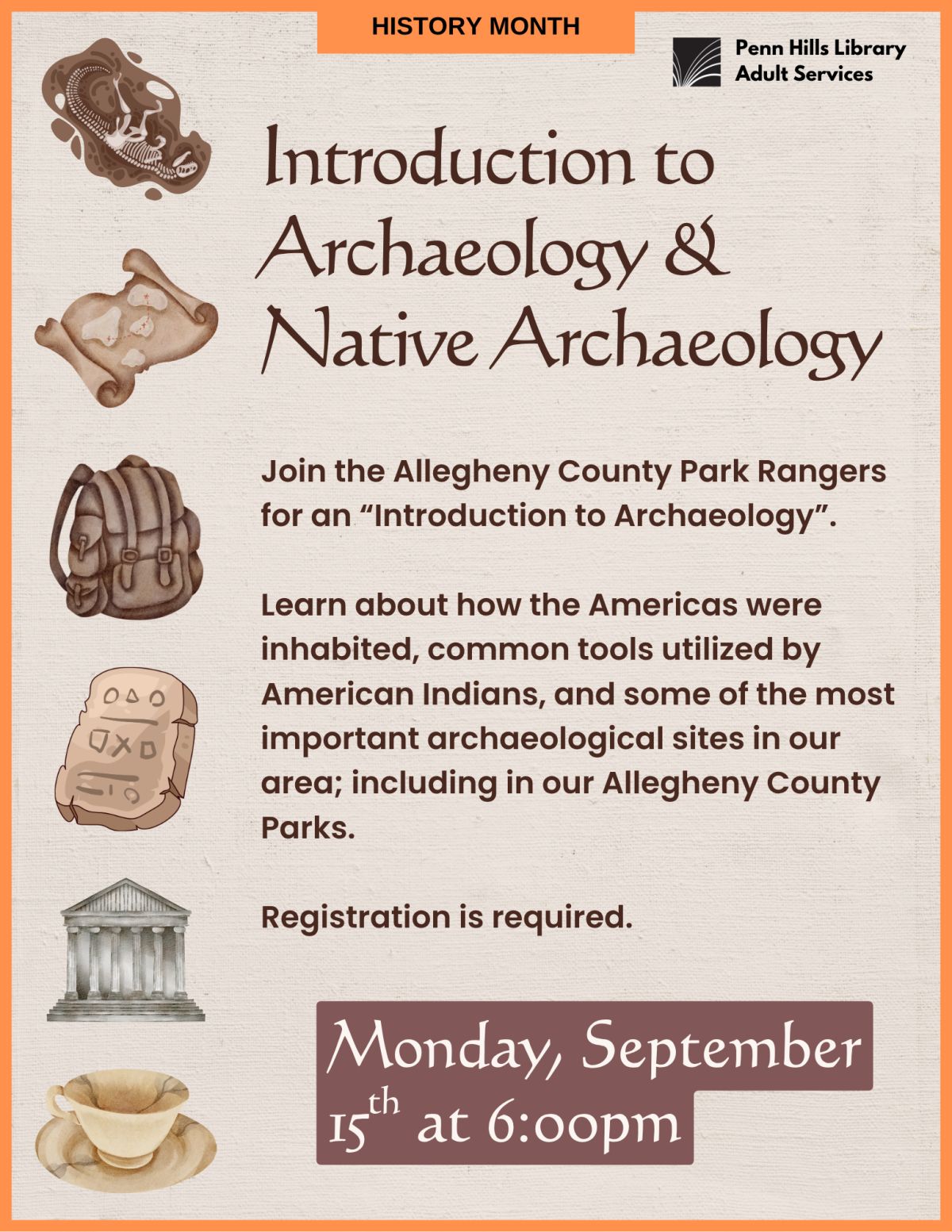 Introduction to Archaeology & Native Archaeology flyer