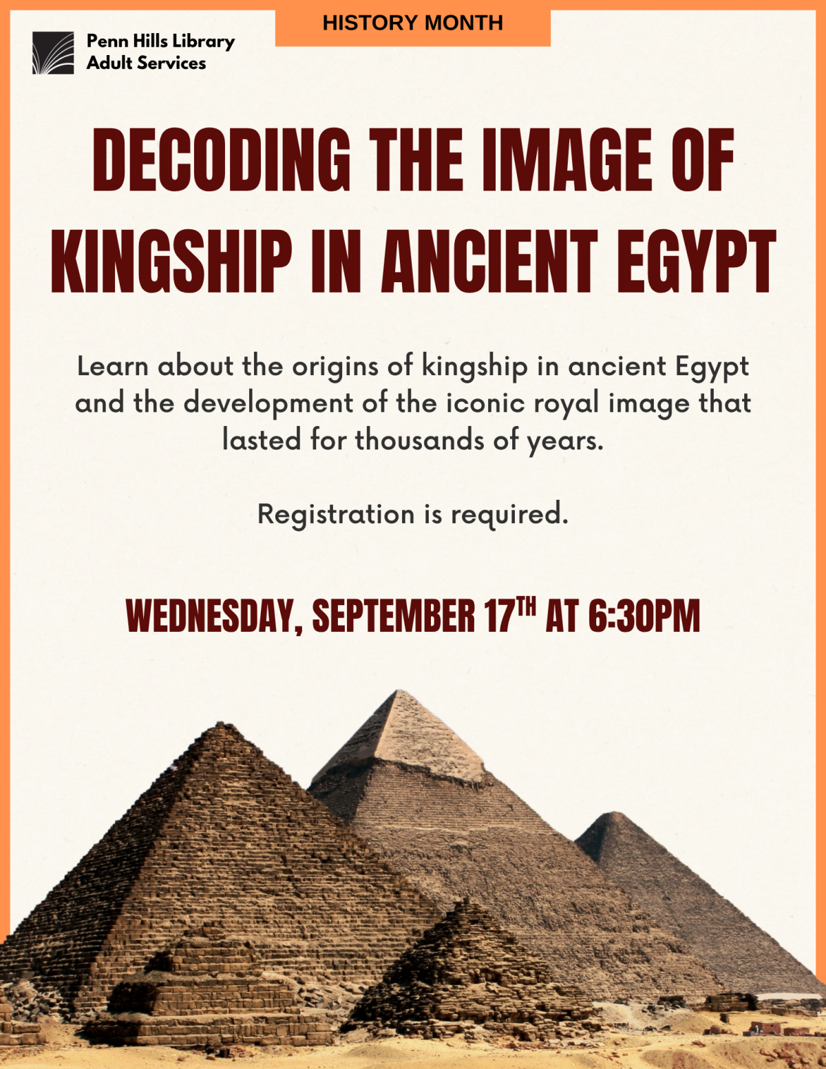 Decoding the Image of Kingship in Ancient Egypt flyer