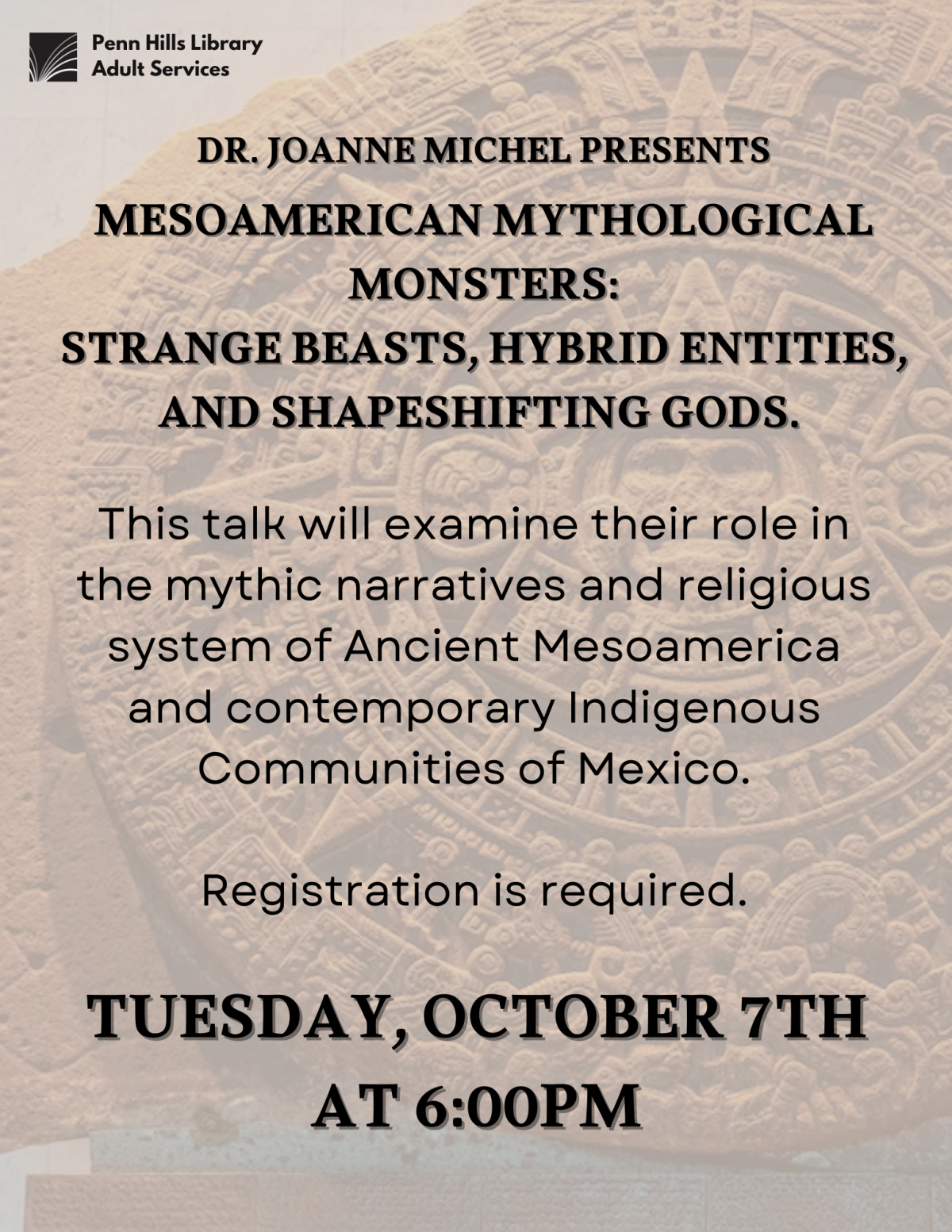 Mesoamerican Mythology: Strange Beasts, Hybrid Entities, and Shapeshifting Gods flyer