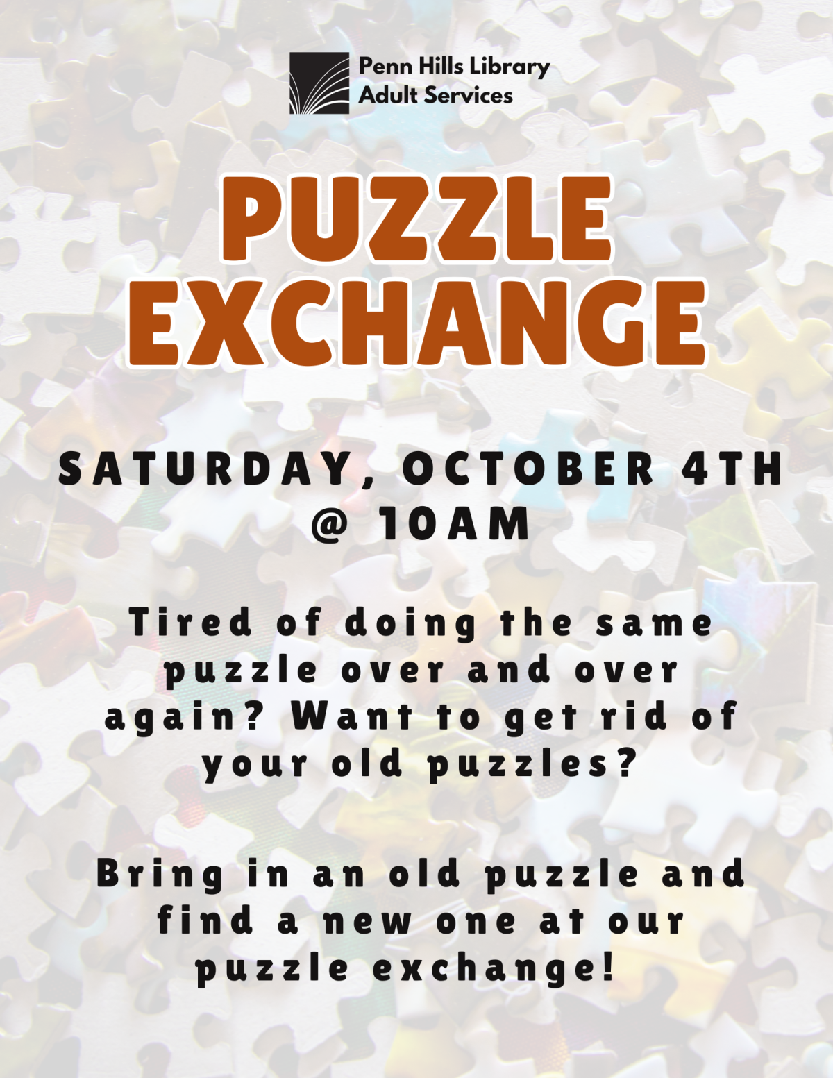 puzzle exchange flyer