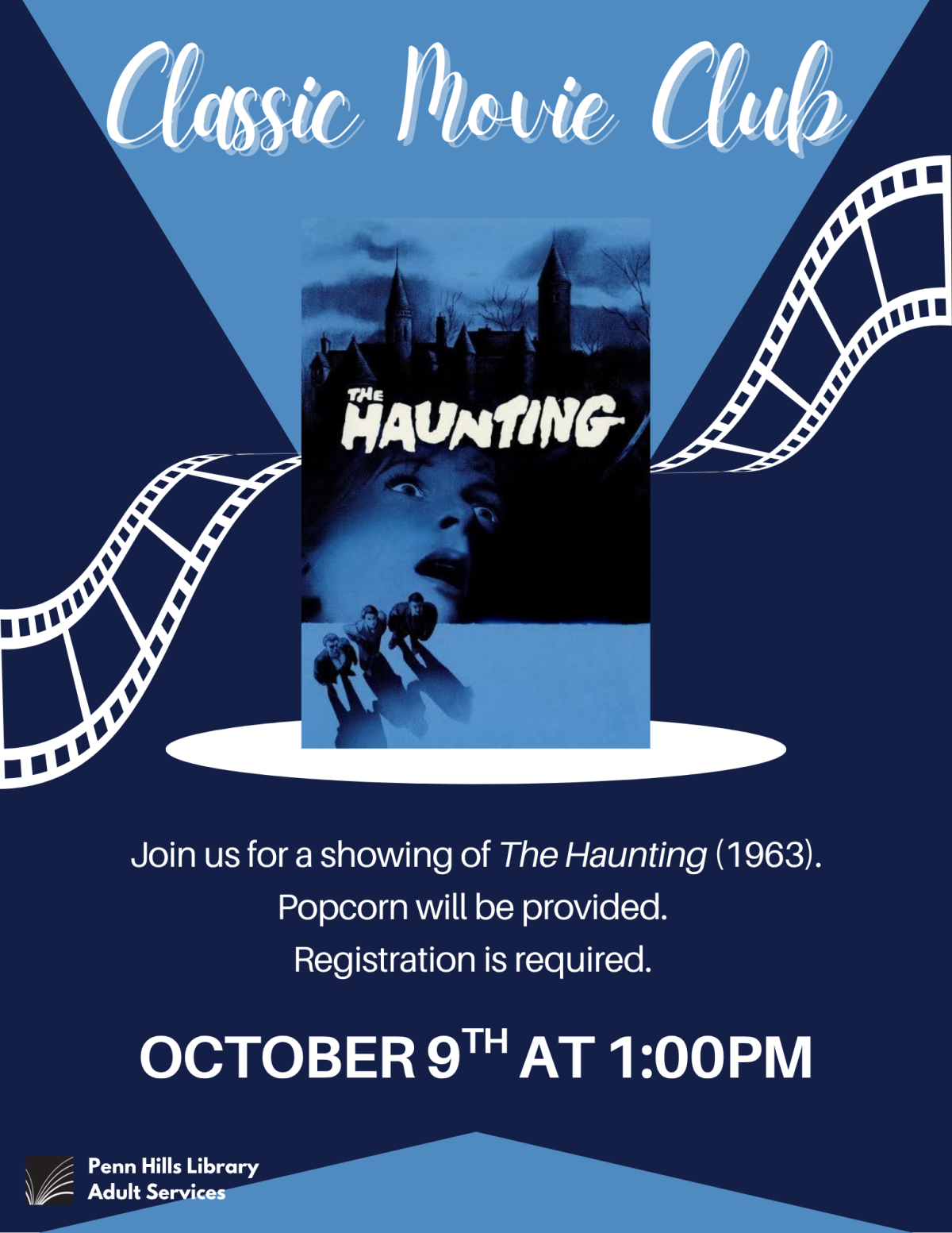 Classic Movie Club: The Haunting flyer