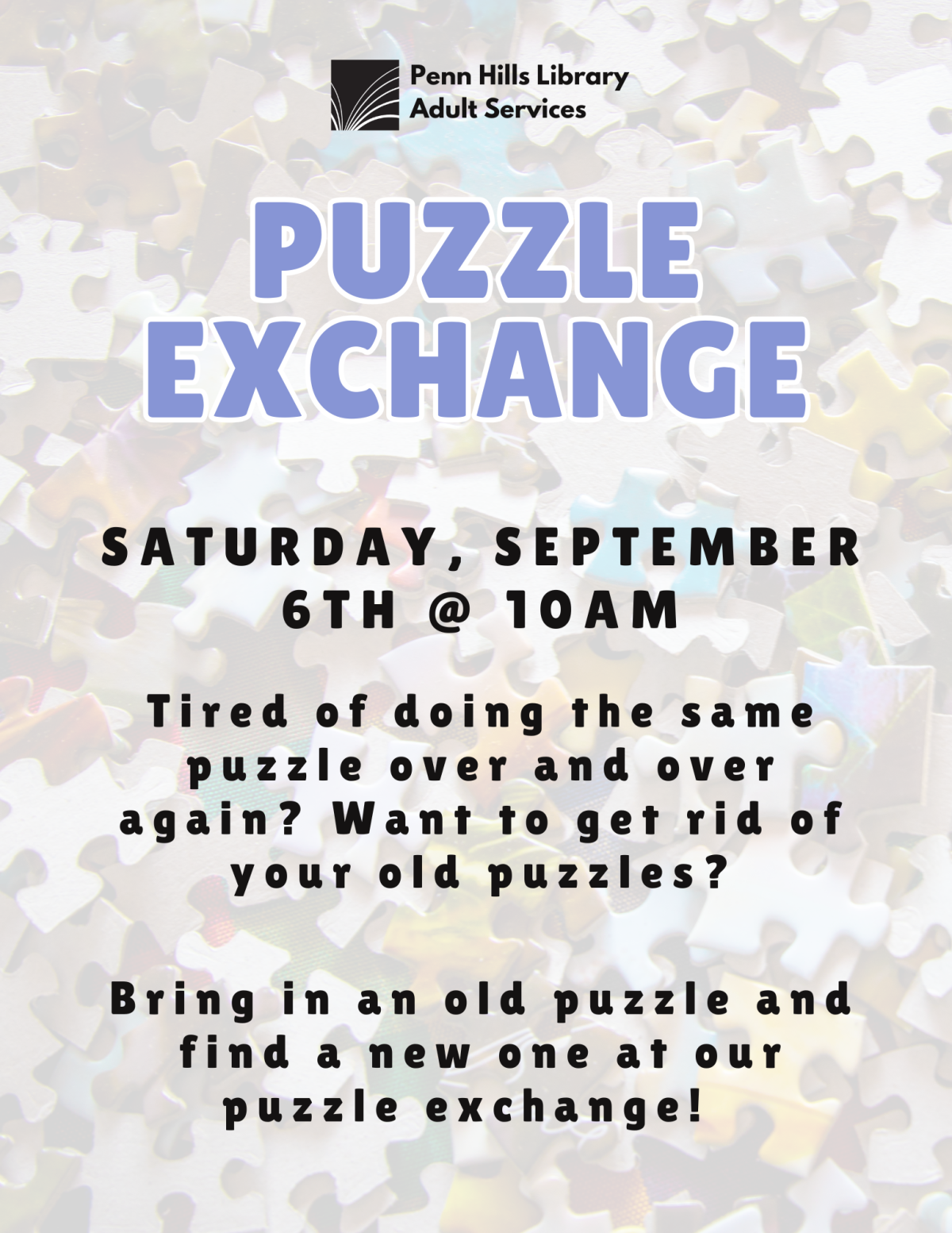puzzle exchange flyer