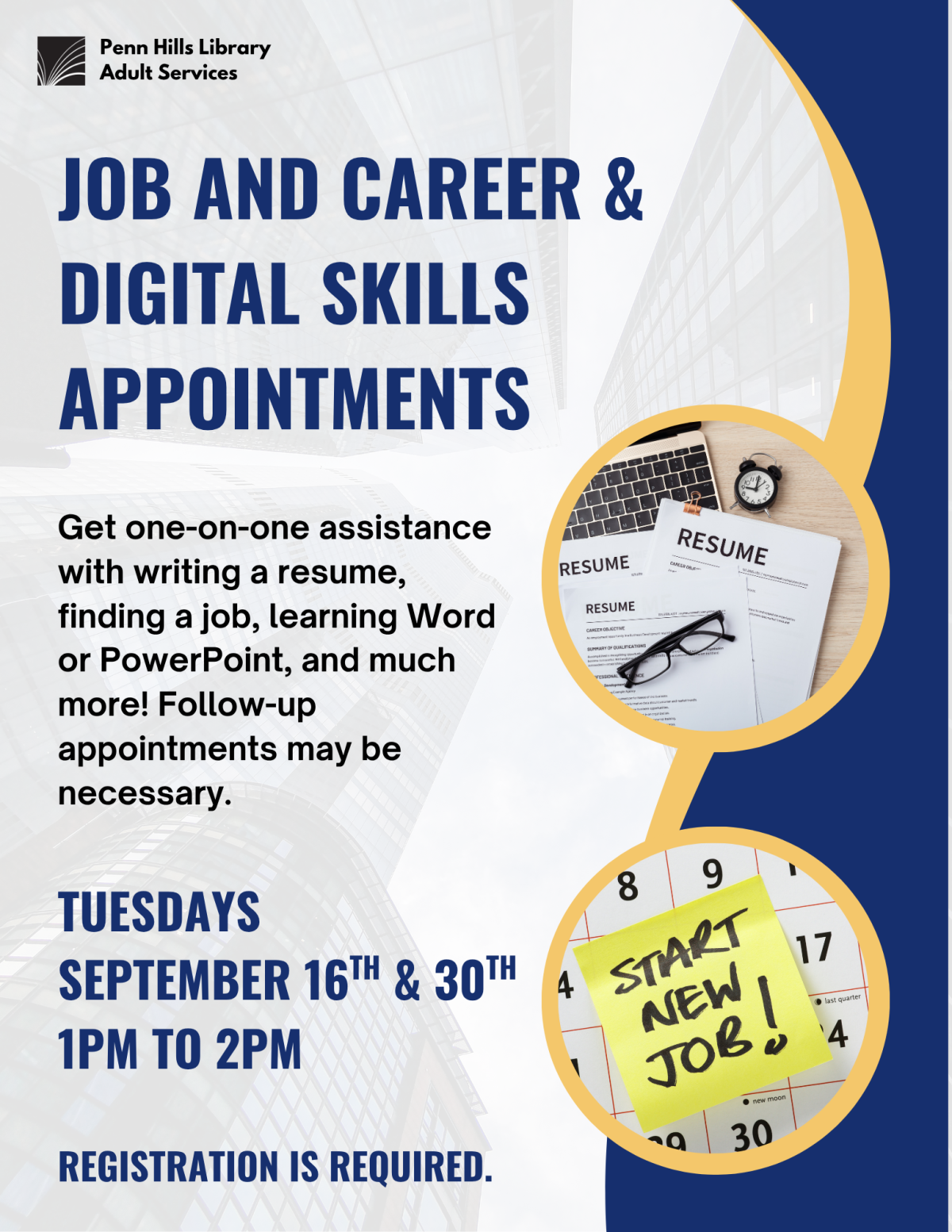 September Job and Career flyer