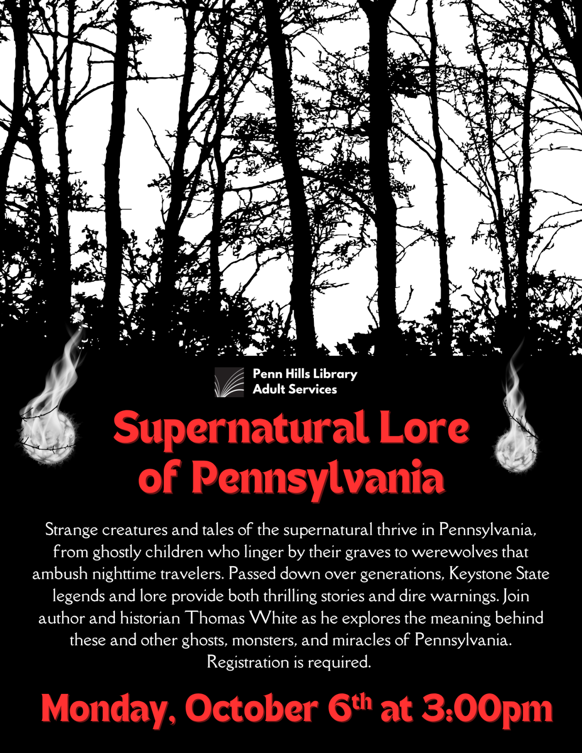 Supernatural Lore of Pennsylvania flyer