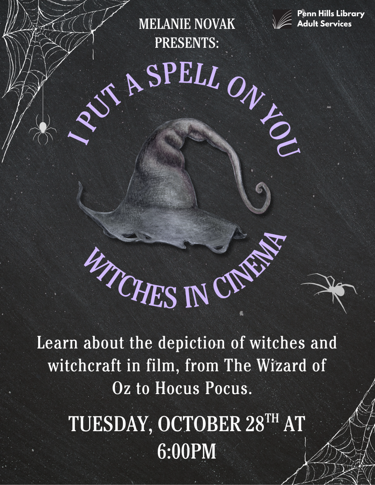"I Put a Spell on You" Witches in Cinema flyer