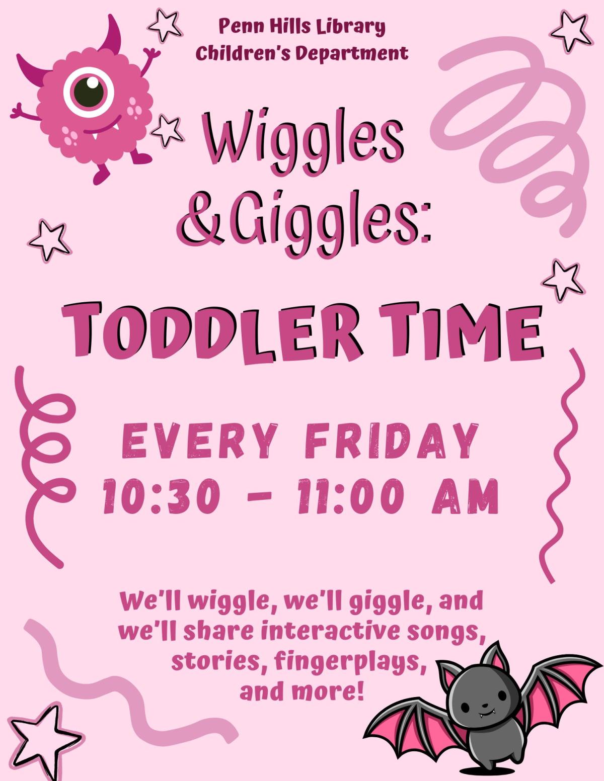 Wiggles & Giggles: Toddler Time flyer