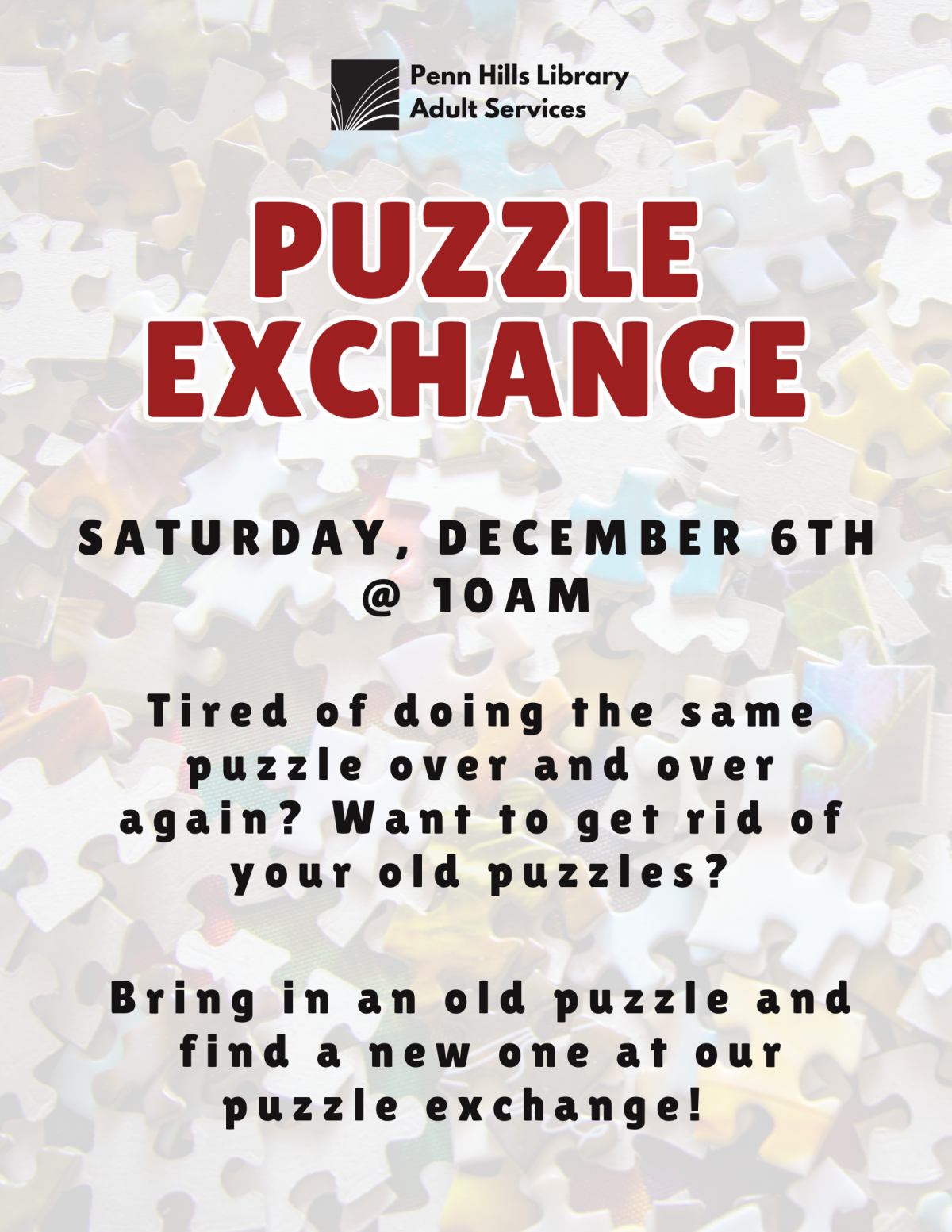 puzzle exchange flyer