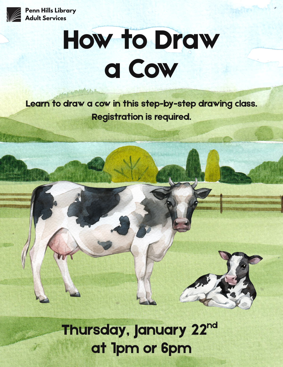 How to Draw a Cow flyer